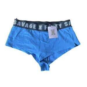 NWT Savage x Fenty Forever Savage Sleep Short Briefs Underwear Blue Medium Women